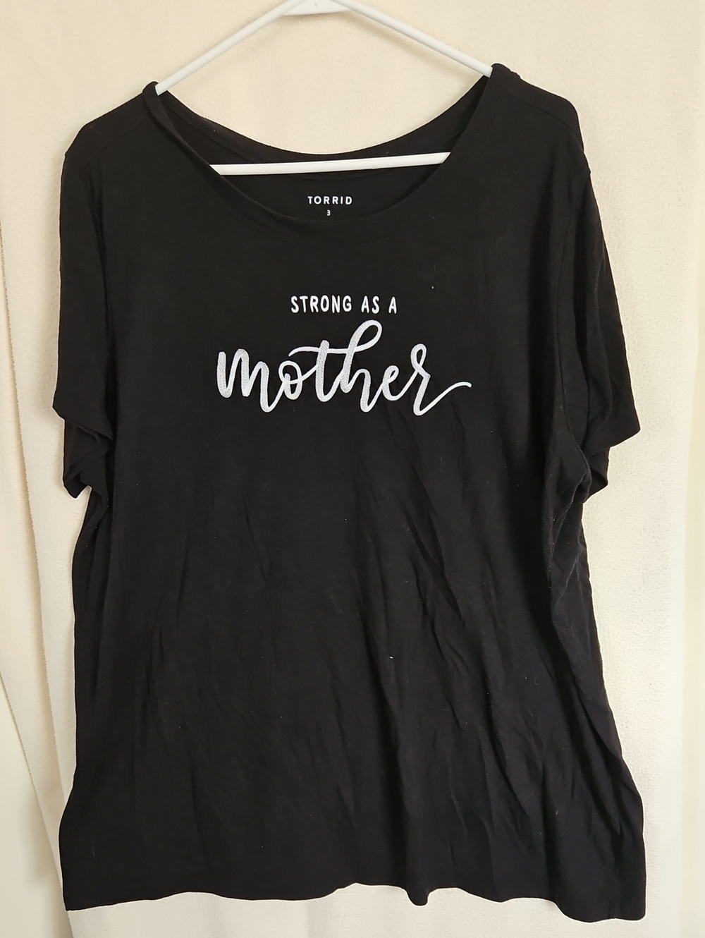 Torrid Black "Strong As A Mother" Graphic Tee
